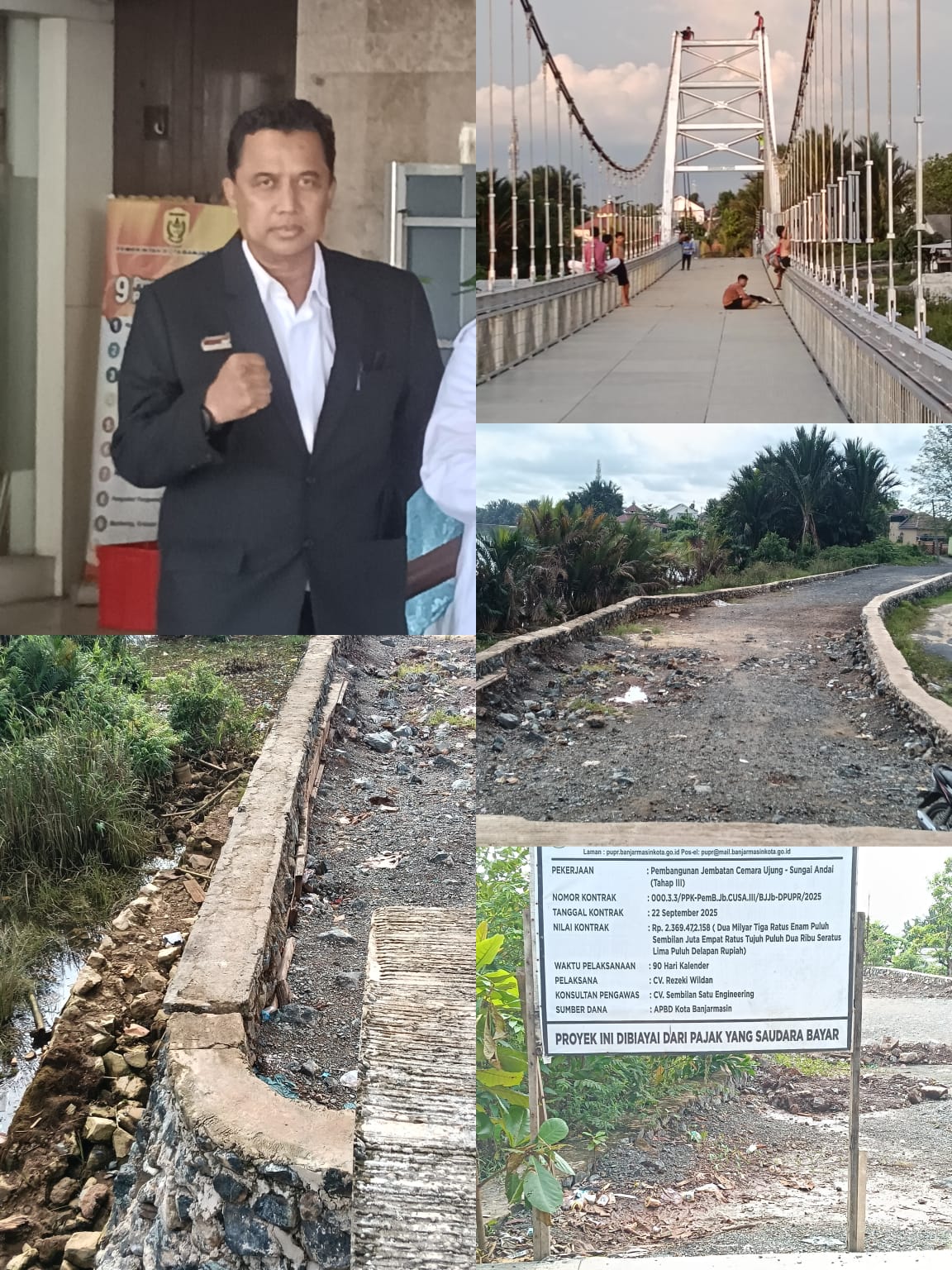 Jembatan CUSA Banjarmasin Utara  Selesai dan  siap digunakan 2027