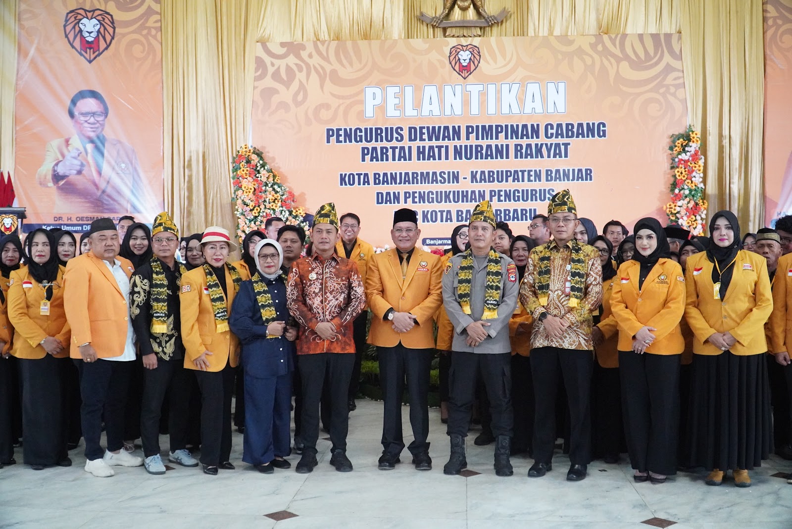 Resmi Dilantik Kepengurusan DPC HANURA Kalsel, Djapar optimis akan rebut posisi di Pemilihan mendatang