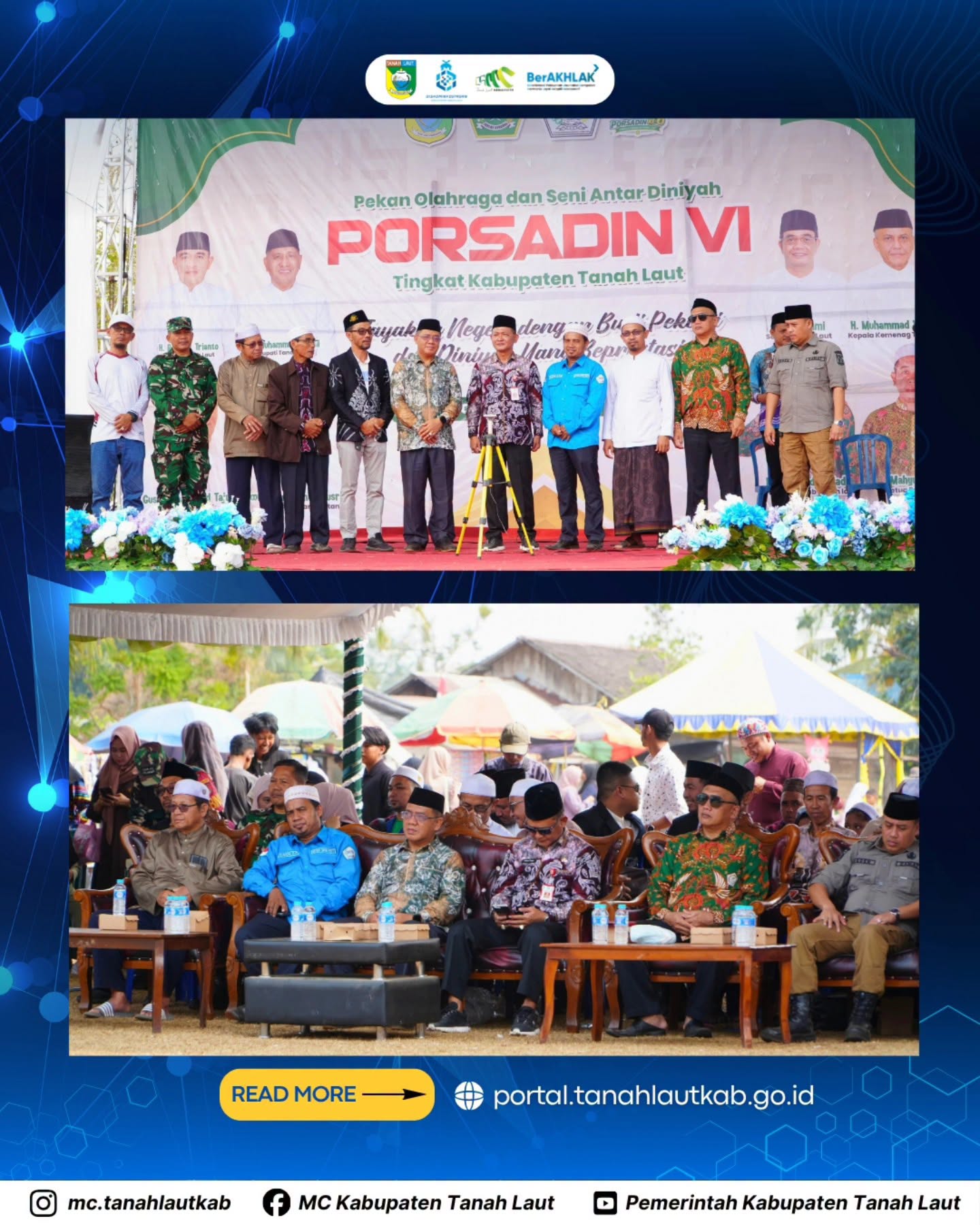 Diikuti 827 Peserta, Porsadin ke-6 Tanah Laut Jadi Ajang Pembinaan dan Seleksi Santri Berprestasi